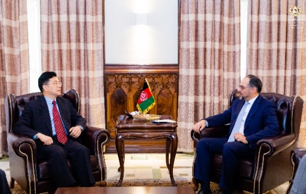 H.E Salahudin Rabani with China Special Envoy For Afghanistan Mr. Deng Xijun